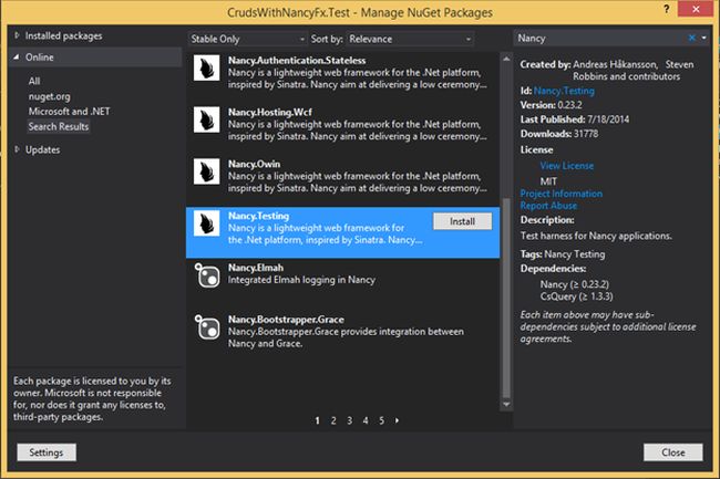 Adding Testing support